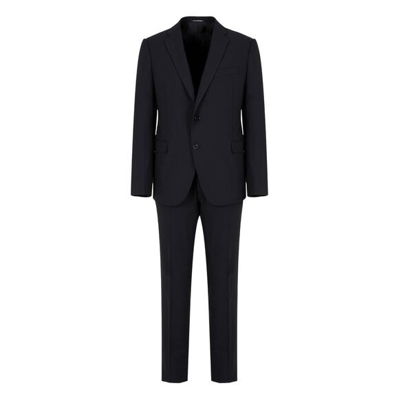 Armani Exchange SINGLE-BREASTED, SUIT Black WOOL 42L NWT men3210 - Picture 1 of 10